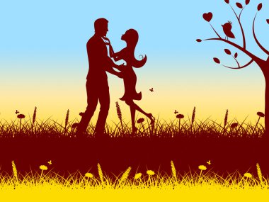 yaz programları siluet profil seviyorum ve sıcak