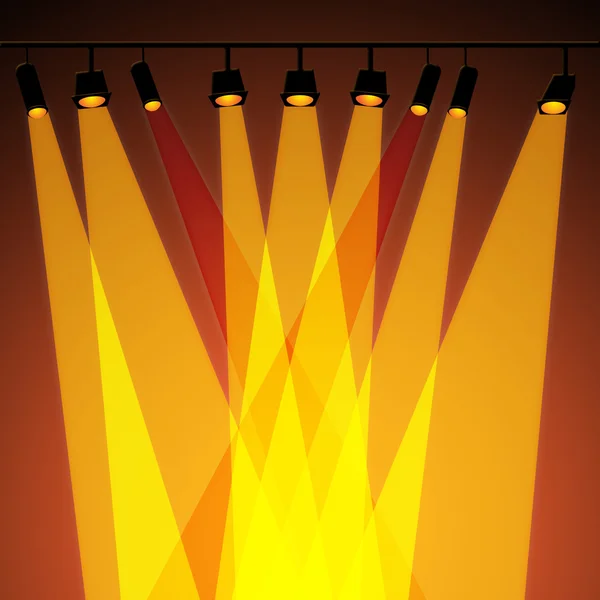 Background Spotlight Represents Stage Lights And Abstract — Stock Photo, Image