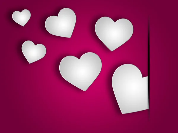 Hintergrund Herzen zeigt Valentinstag und abstrakte — Stockfoto