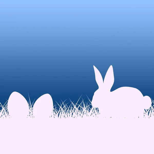 Œuf de Pâques représente lapin lapin et copie — Photo