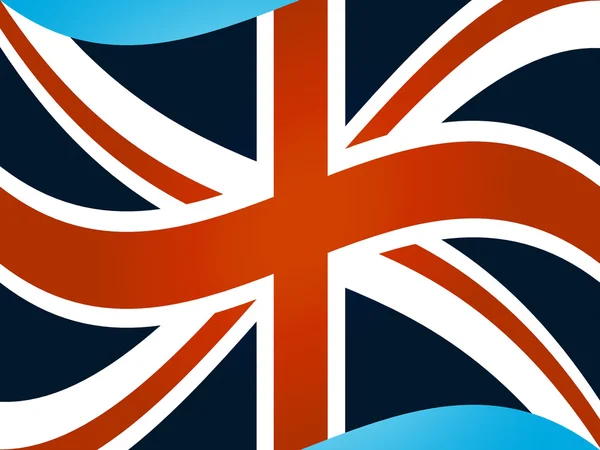 Union Jack Shows Great Britain And Flag — Stock Photo, Image