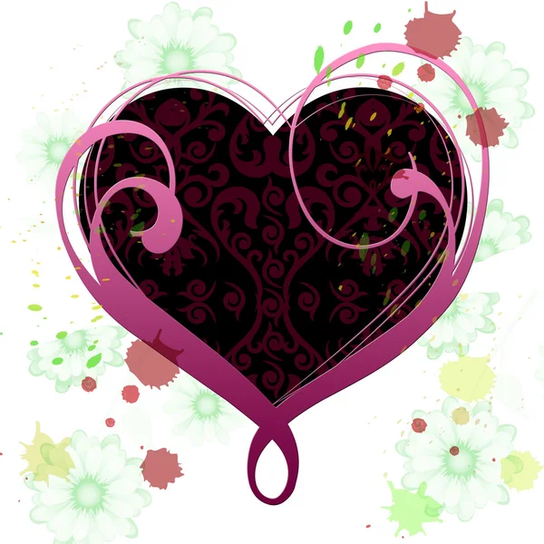 Fond de coeur signifie Saint Valentin et résumé — Photo