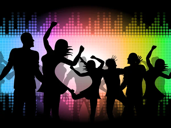 Party Disco Shows Celebrations Fun And Discotheque — Stock Photo, Image