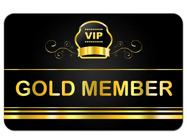 Gold Member mostra molto importante persona e carta — Foto Stock