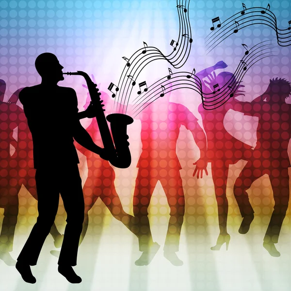 Dancing Music Represents Sound Track And Acoustic — Stock Photo, Image