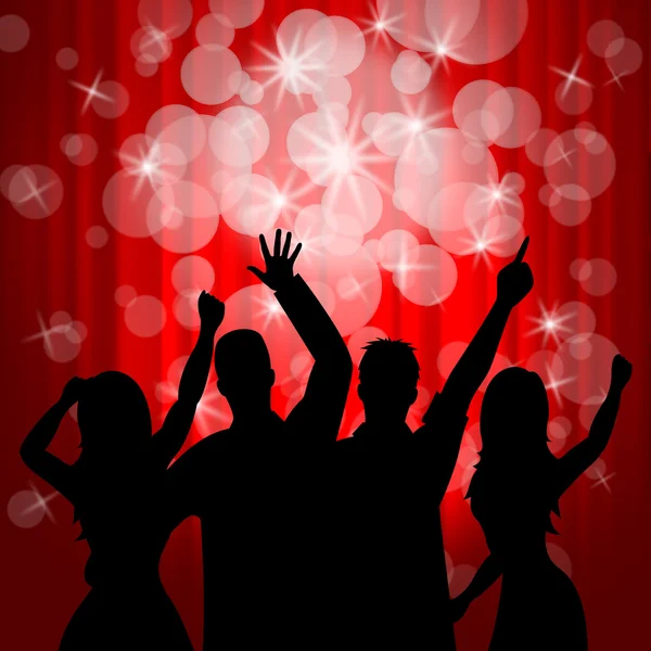 Dancing Disco Shows Parties Music And Dancer — Stock Photo, Image