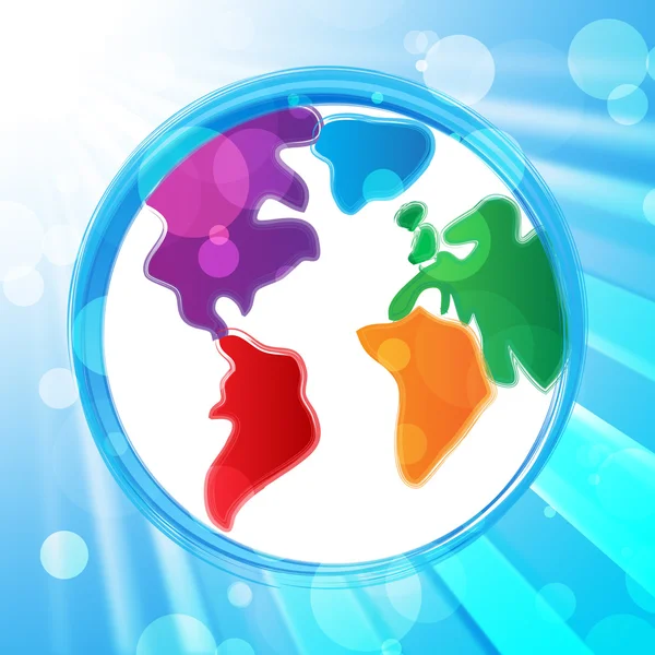 Hintergrund Globus zeigt Planet Globalisierung und Hintergründe — Stockfoto
