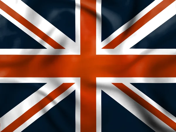 Union Jack Means English Flag And Britain — Stock Photo, Image