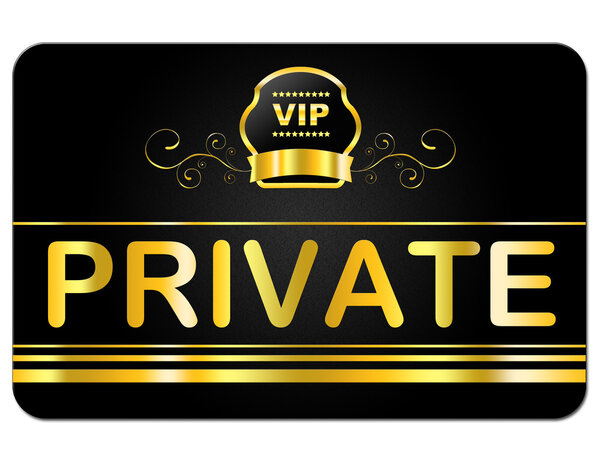 Membership Card Indicates Very Important Person And Restricted