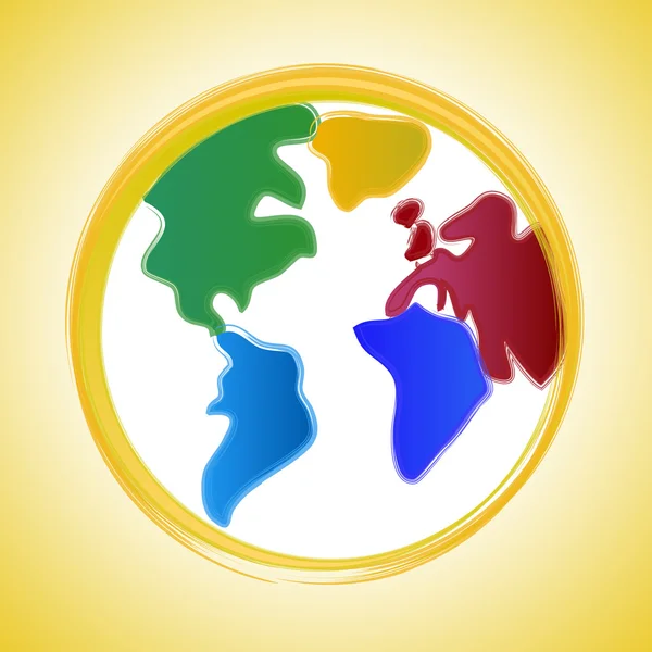 Globe bakgrund indikerar jorden bakgrund och världsliga — Stockfoto