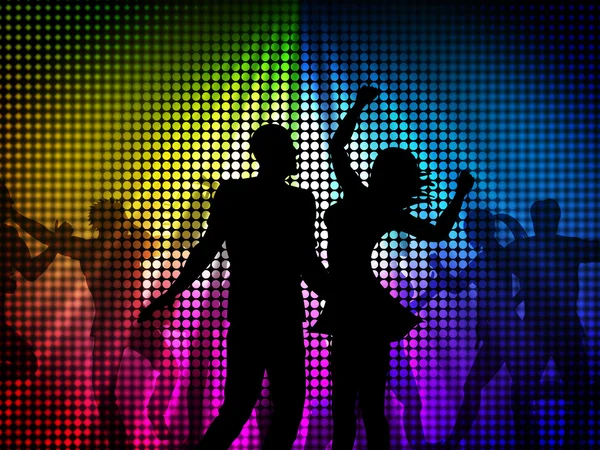 Party Disco spettacoli celebrare discoteca e allegro — Foto Stock