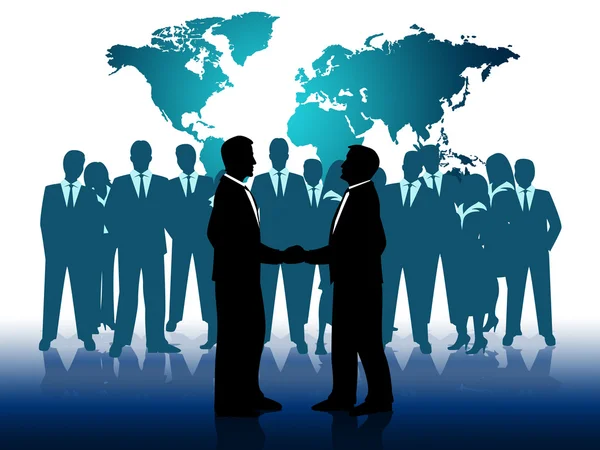 Business People Indicates Work Together And Businesspeople — Stock Photo, Image