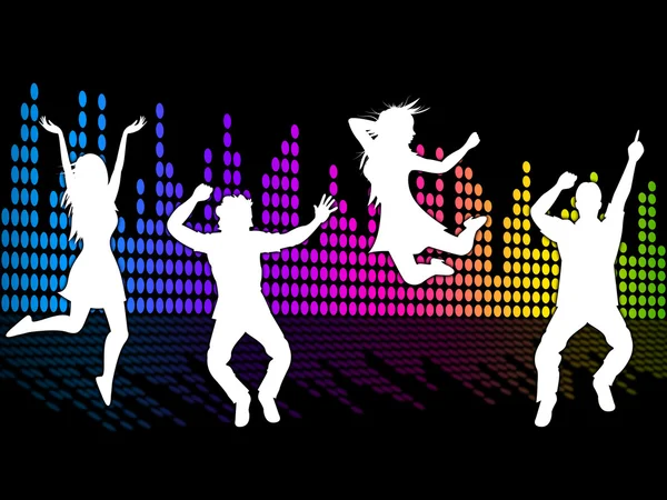 Dansen opwinding geeft aan geluidsspoor en soundtrack — Stockfoto