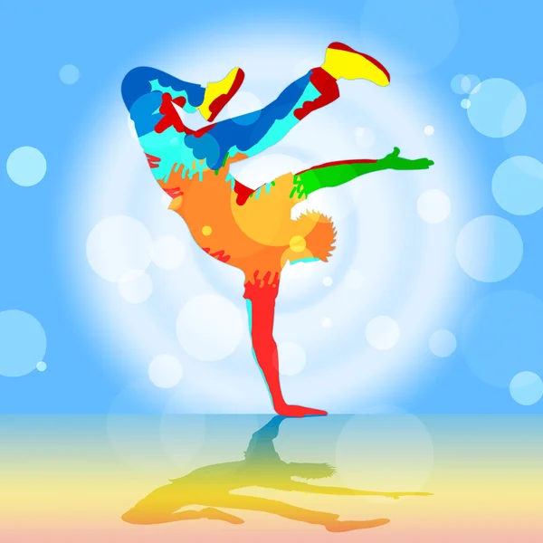 Break Dancer Indicates Disco Dancing And Breakdancer — Stock Photo, Image