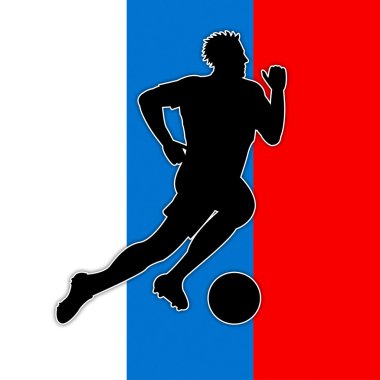 futbolcu Rus futbol ve oyun temsil eder.