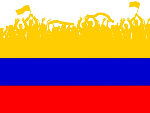 Прапор Колумбії показує порожній простір і порожній — стокове фото