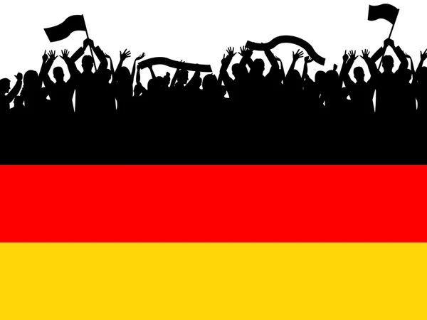 德国国旗表示空的空间和国家 — 图库照片
