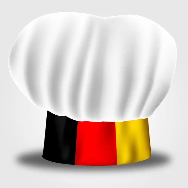 Germania Chef mostra cucinare in cucina ed euro — Foto Stock