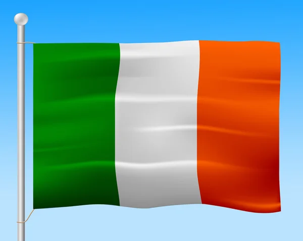 Ireland Flag Means European Nation And Irish — Stock Photo, Image