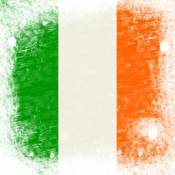 Irland flagg betyder tomt utrymme och copyspace — Stockfoto