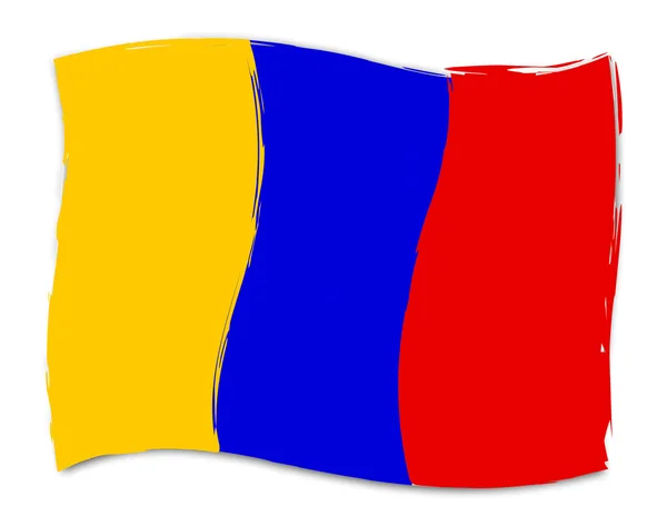 Kolumbianische Flagge bedeutet Südamerika und Länder — Stockfoto