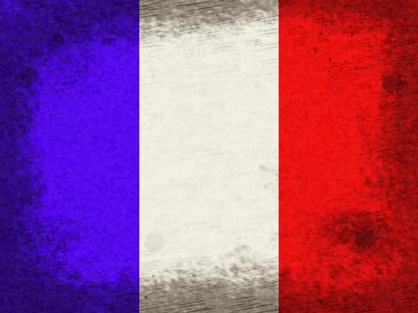 Dalgalanan bayrak ve ülke Fransa boşaltmak gösterir — Stok fotoğraf