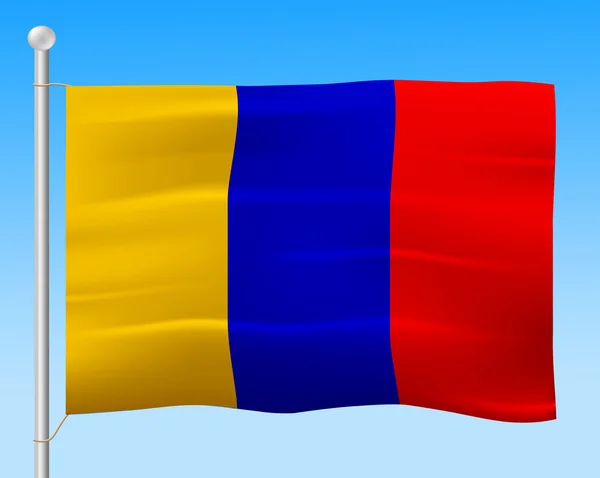 Columbia Flag Shows South American And Countries — Stock Photo, Image