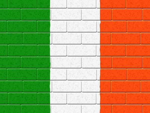Flaga Irlandii reprezentuje puste miejsca i budowa — Zdjęcie stockowe