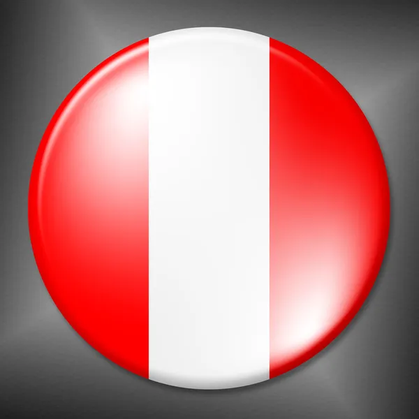 Austrian Badge Shows Waving Flag And Button — Stock Photo, Image