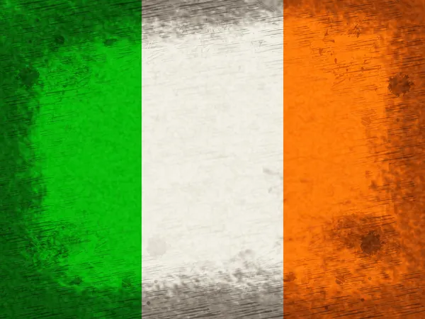 Irlandia lato wskazuje flagi narodowej i kraju — Zdjęcie stockowe