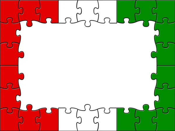 Hungría Jigsaw significa espacio vacío y en blanco —  Fotos de Stock