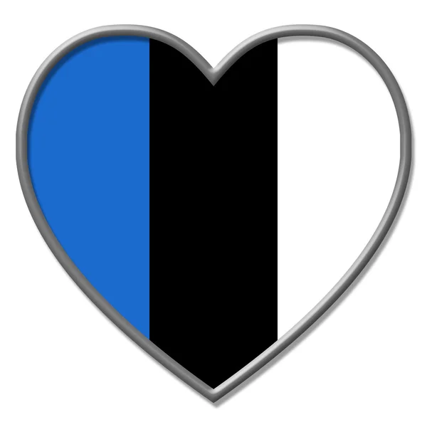 Estonia Cuore significa San Valentino e affetto — Foto Stock