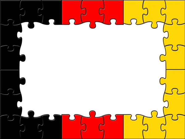 Alemania Jigsaw muestra espacio de texto y copia —  Fotos de Stock