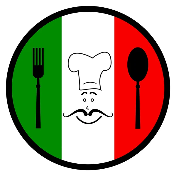 İtalya gıda gıda gıda maddeleri ve Avrupa gösterir — Stok fotoğraf