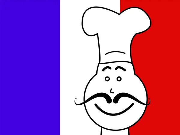 Chef France Means Cooking In Kitchen And Europe — Stock Photo, Image