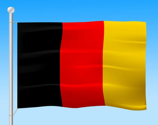 Vlag Duitsland middelen euro nationale en land — Stockfoto