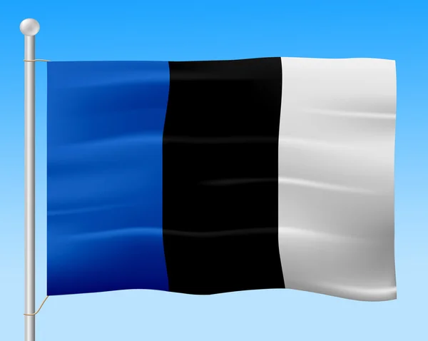 Estonya temsil ettiği Estonya milliyet ve vatanseverlik bayrak — Stok fotoğraf