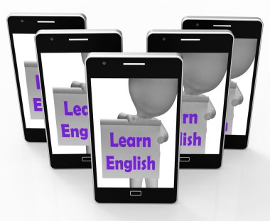 Learn English Sign Shows ESOL Or Second Language clipart