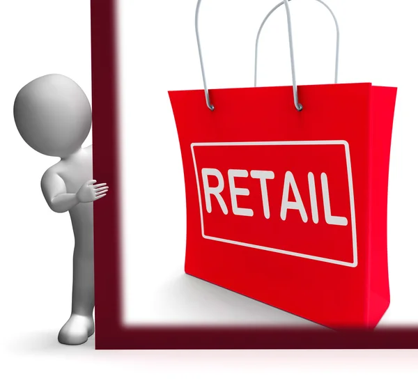 Maloobchodní nákupní znamení ukazuje, nákup prodej prodej zboží — Stock fotografie