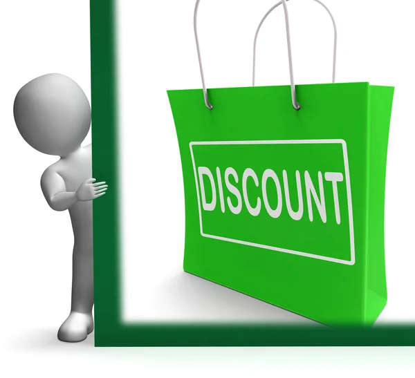 Discount Shopping Sign Means Cut Price Or Reduce — Stock Photo, Image