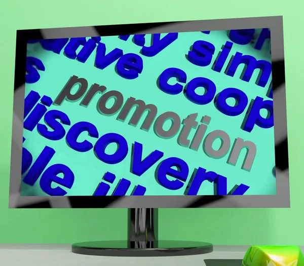 Promotion Word Means Advertising Campaign Or Special Deal — Stock Photo, Image