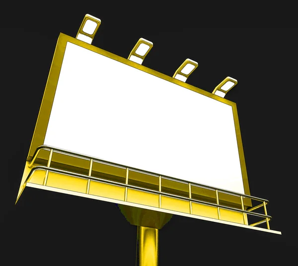 Blank Billboard Copy space Shows Advertising Space — Stock Photo, Image