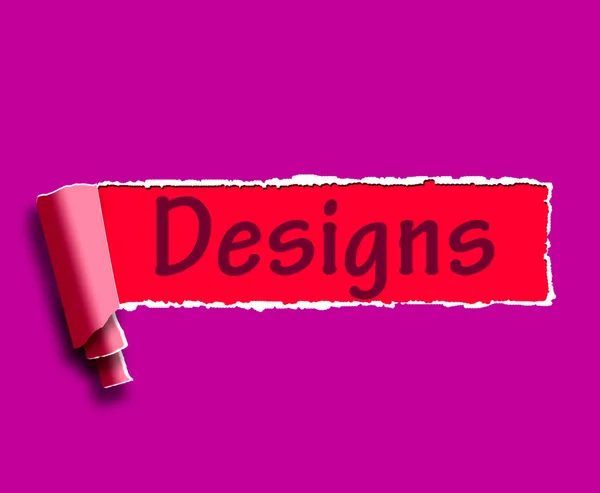 Designs Word signifie Web Design et planification — Photo
