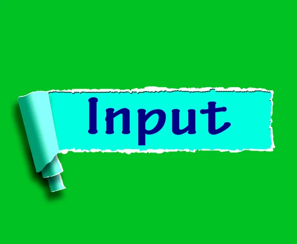 Input woord betekent online advies en aanbevelingen — Stockfoto