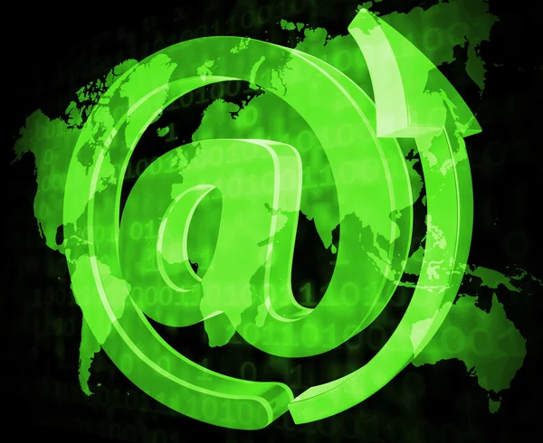 Mesaj ve iletişim e-posta işareti gösterir — Stok fotoğraf