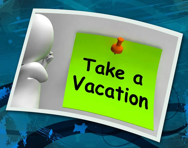 Take A Vacation Photo Means Time For Holiday — Stock Photo, Image