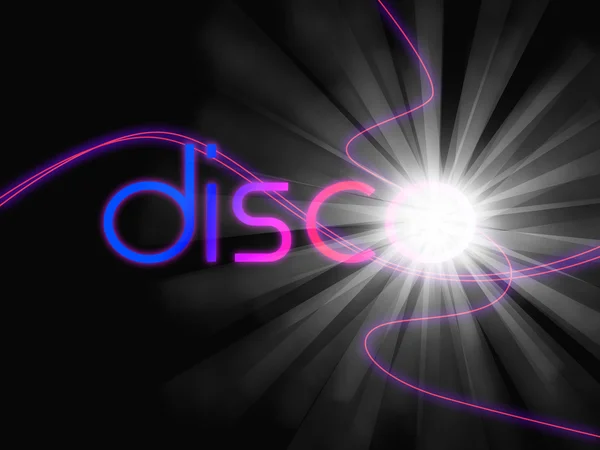 Groovy Disco significa ballare festa e musica — Foto Stock