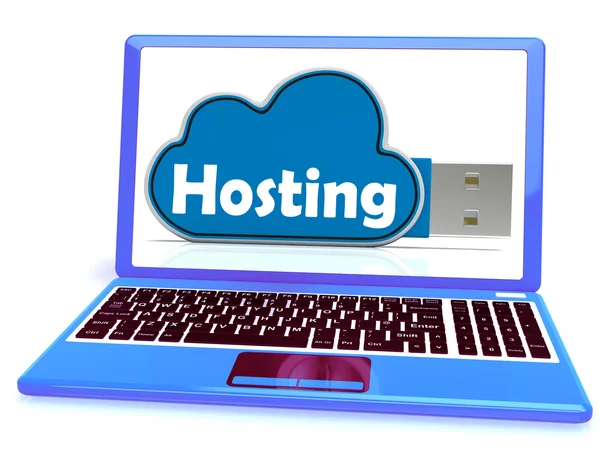 Hosting geheugen betekent host website en gehost door — Stockfoto