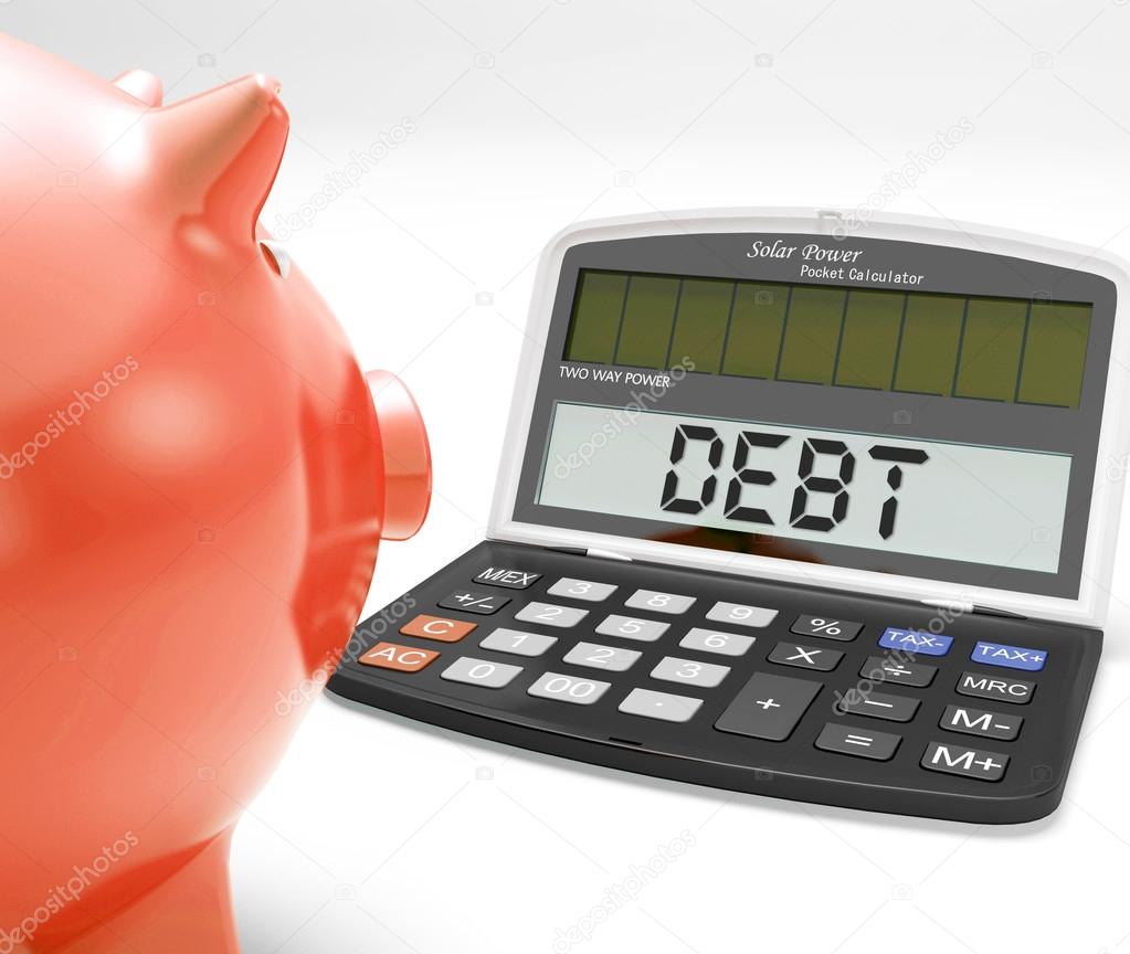 Debt Calculator Shows Credit Arrears Or Liabilities