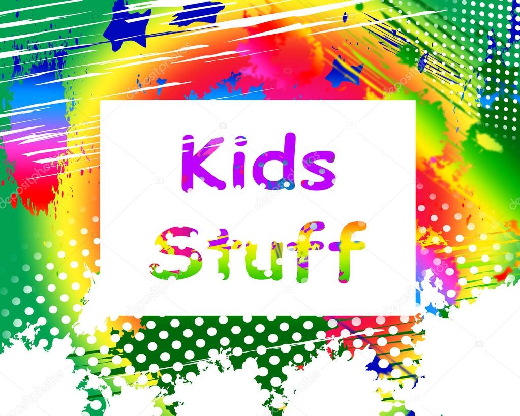 Kids Stuff On Screen Means Online Activities For Children Stock Photo by  ©stuartmiles 51617383